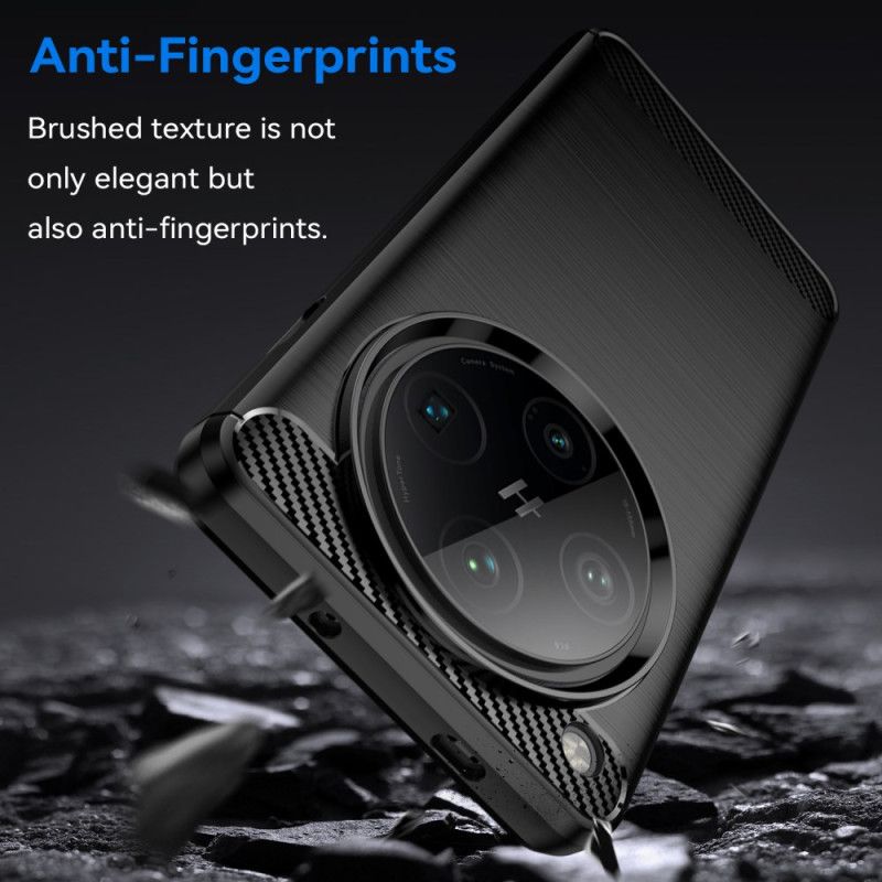 Deksel Oppo Find X8 Pro Børstet Karbonfiber