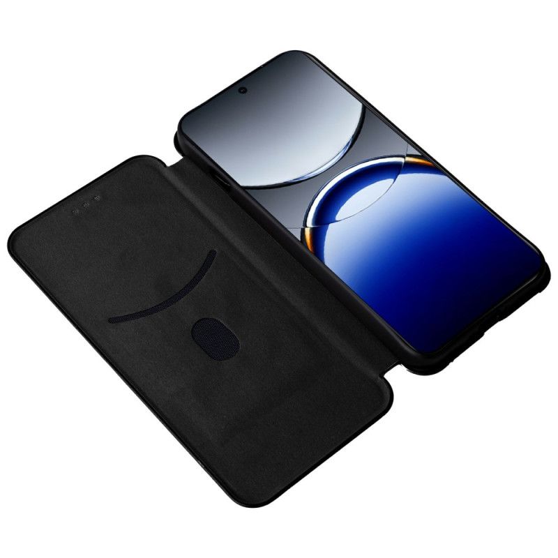 Folio Deksel Lær Oppo Find X8 Pro Mobildeksel Karbonfiber