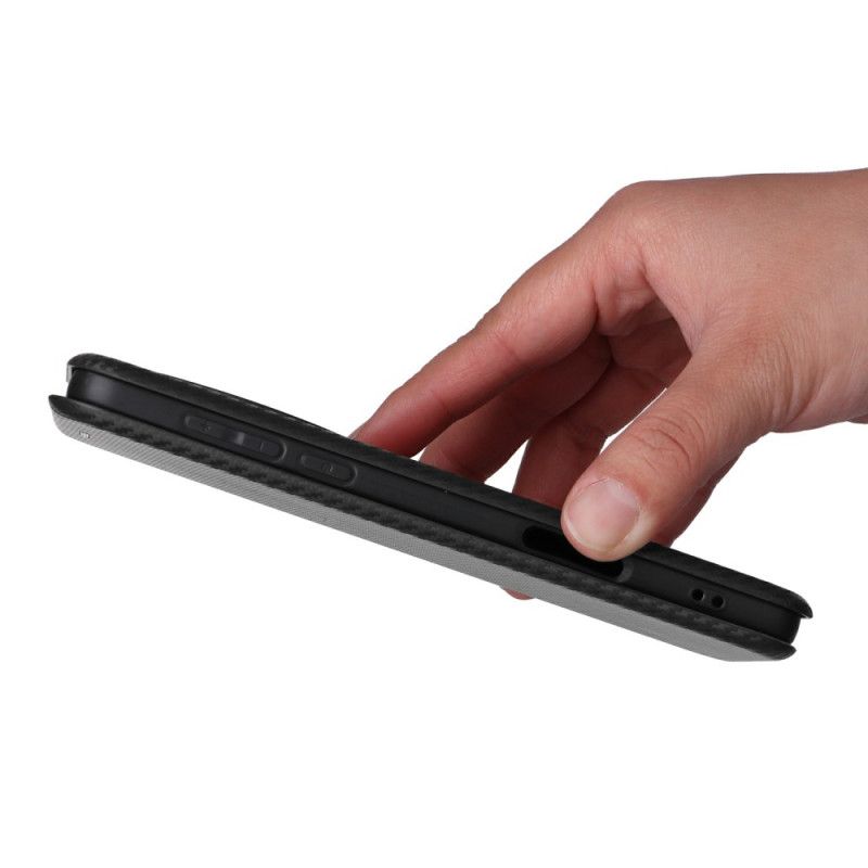 Folio Deksel Lær Oppo Find X8 Pro Mobildeksel Karbonfiber