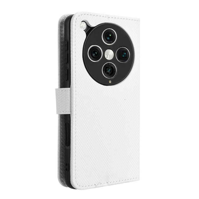 Folio Deksel Til Oppo Find X8 Pro Diamanttekstur