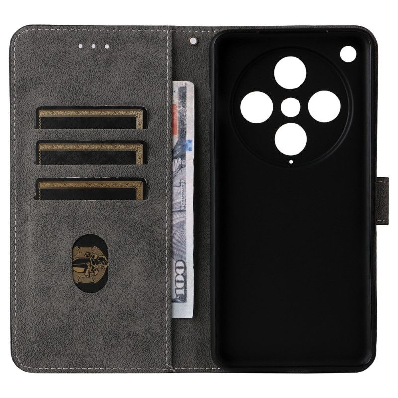 Folio Deksel Til Oppo Find X8 Pro Rfid-beskyttelse Med Semsket Skinneffekt