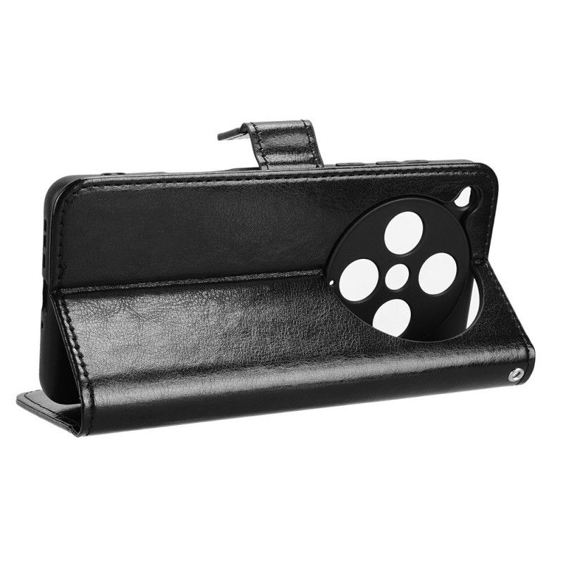 Lærdeksel Folio Deksel Oppo Find X8 Pro Mobildeksel Prangende Kunstskinn