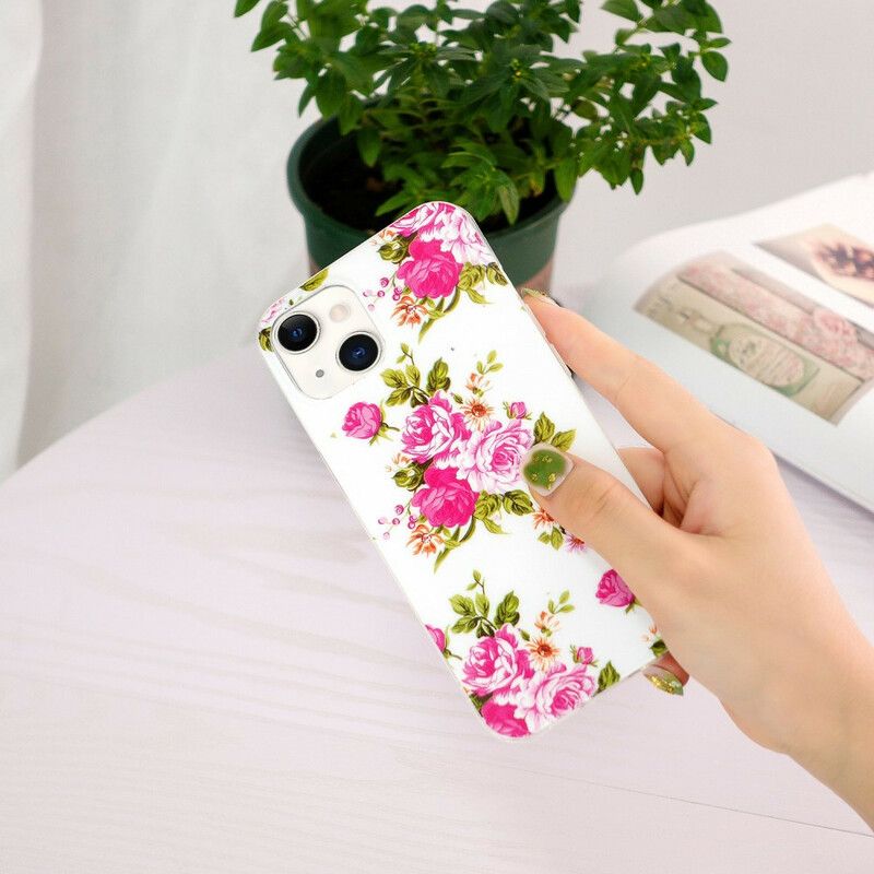 Deksel iPhone 13 Fluorescerende Liberty-blomster
