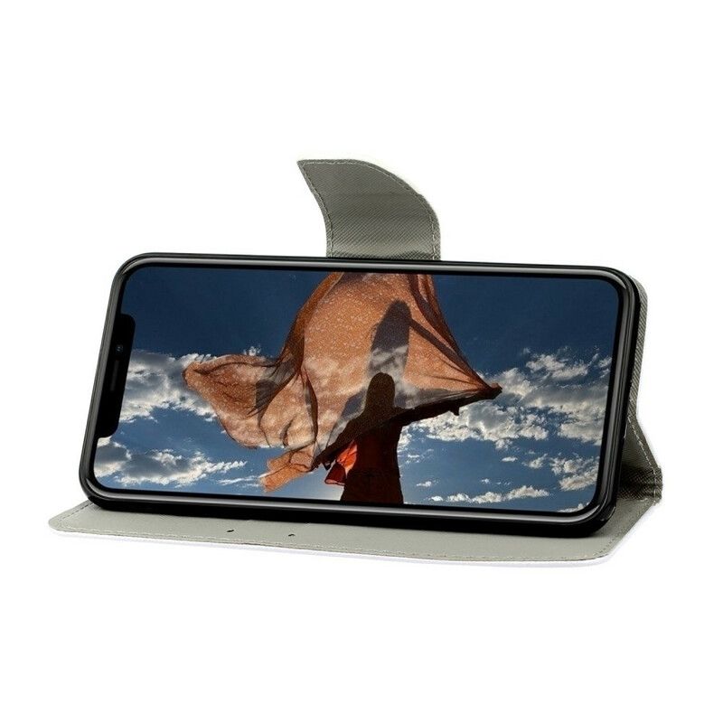 Folio Deksel iPhone 13 Butterflies Stroppvariasjoner