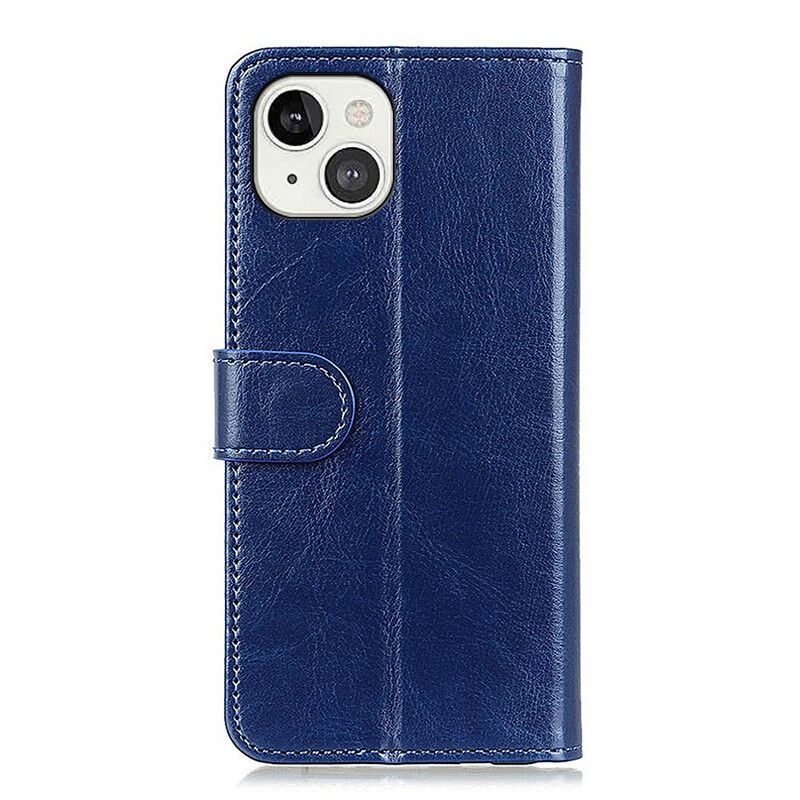Folio Deksel iPhone 13 Faux Leather Finesse