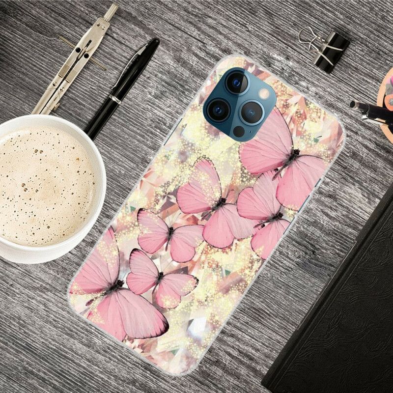 Deksel iPhone 13 Pro Max Mobildeksel Sommerfugler Sommerfugler