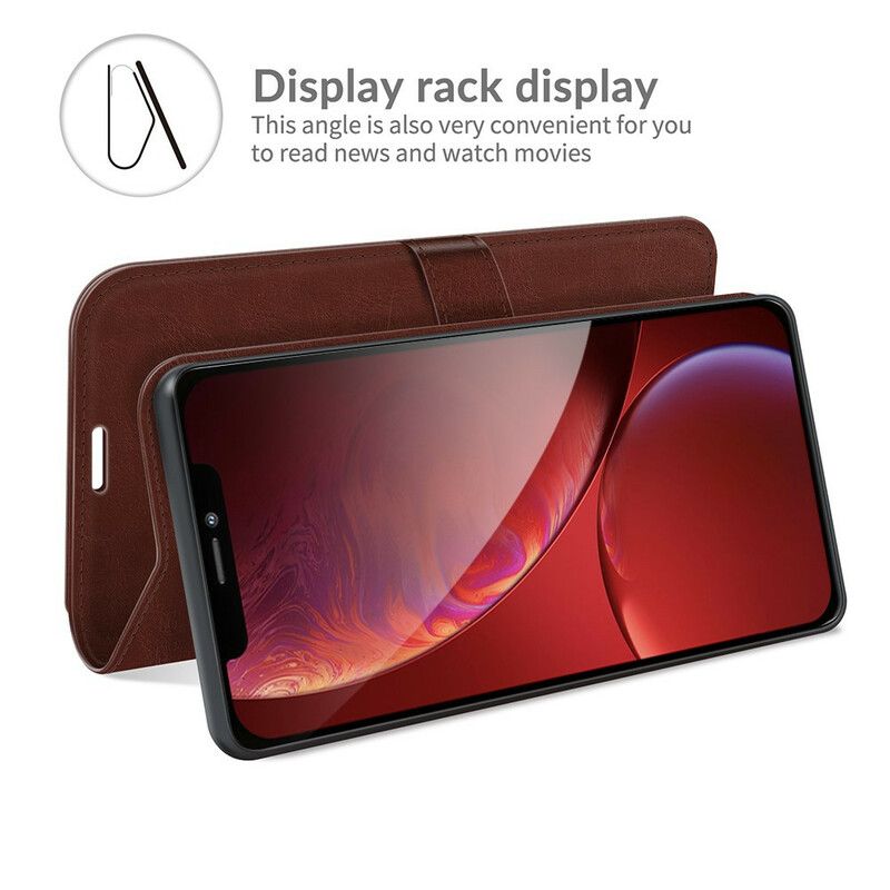 Lærdeksel Folio Deksel iPhone 13 Pro Max Mobildeksel Faux Leather Ultra