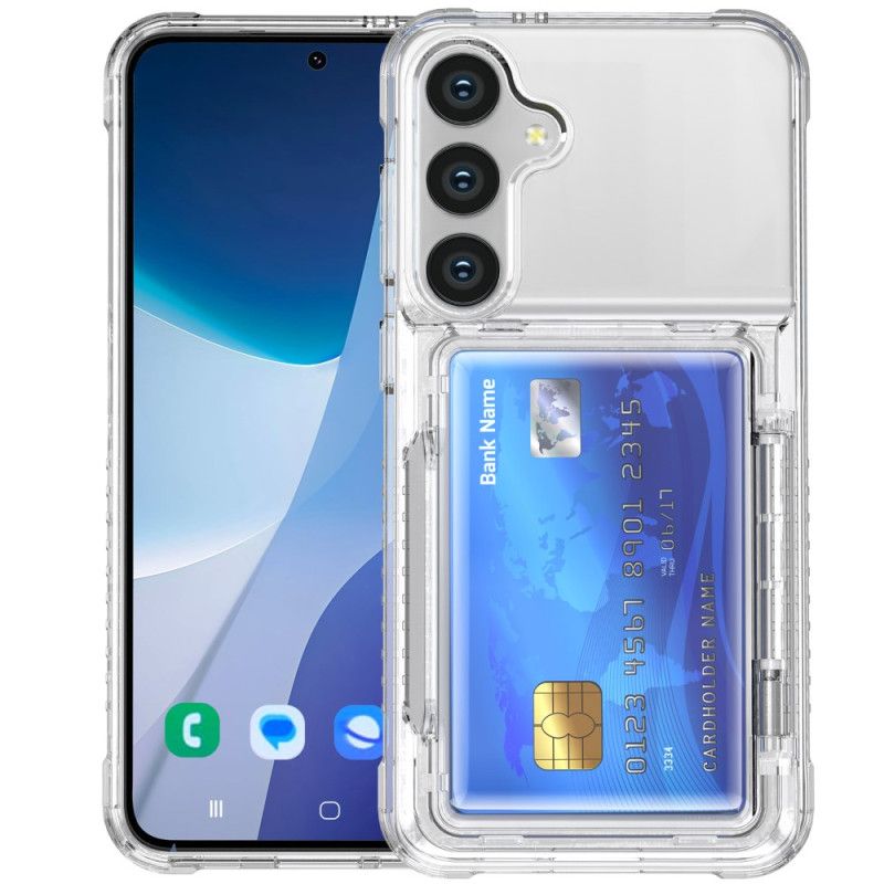 Deksel Samsung Galaxy S26 Plus Gjennomsiktig Kortholder Og Stativ