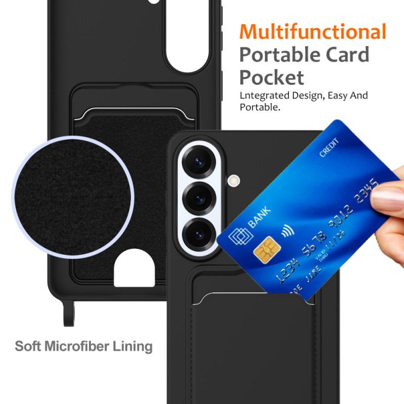 Deksel Samsung Galaxy S26 Plus Kortholder Og Snor