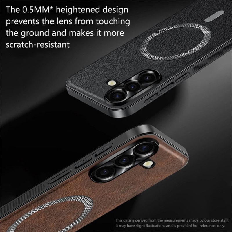 Deksel Samsung Galaxy S26 Plus Læreffekt Og Metalllinseramme Beskyttelse Deksel