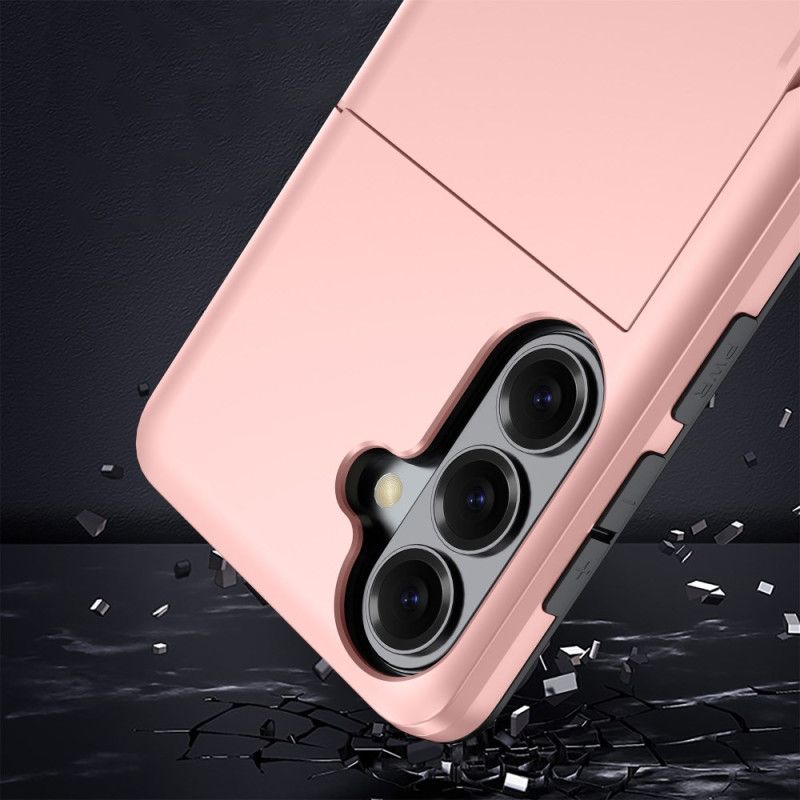 Deksel Samsung Galaxy S26 Plus Mobildeksel Kortholder Med Metallisk Effekt