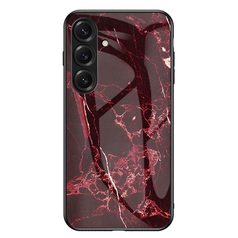 Deksel Samsung Galaxy S26 Plus Mobildeksel Marmorert Herdet Glass