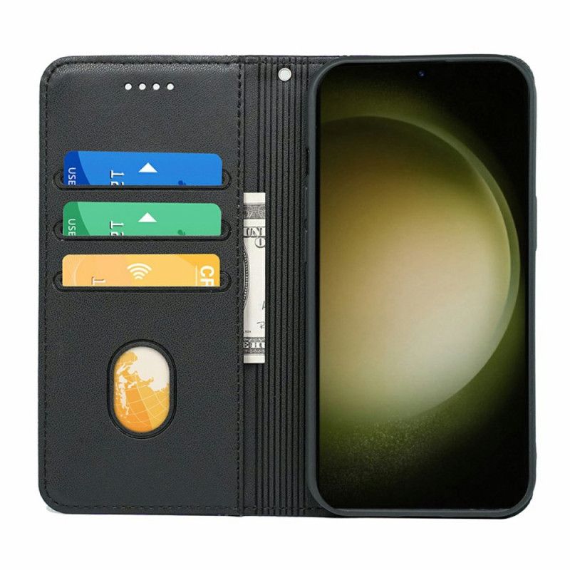 Folio Deksel Lær Samsung Galaxy S26 Plus Mobildeksel Kant