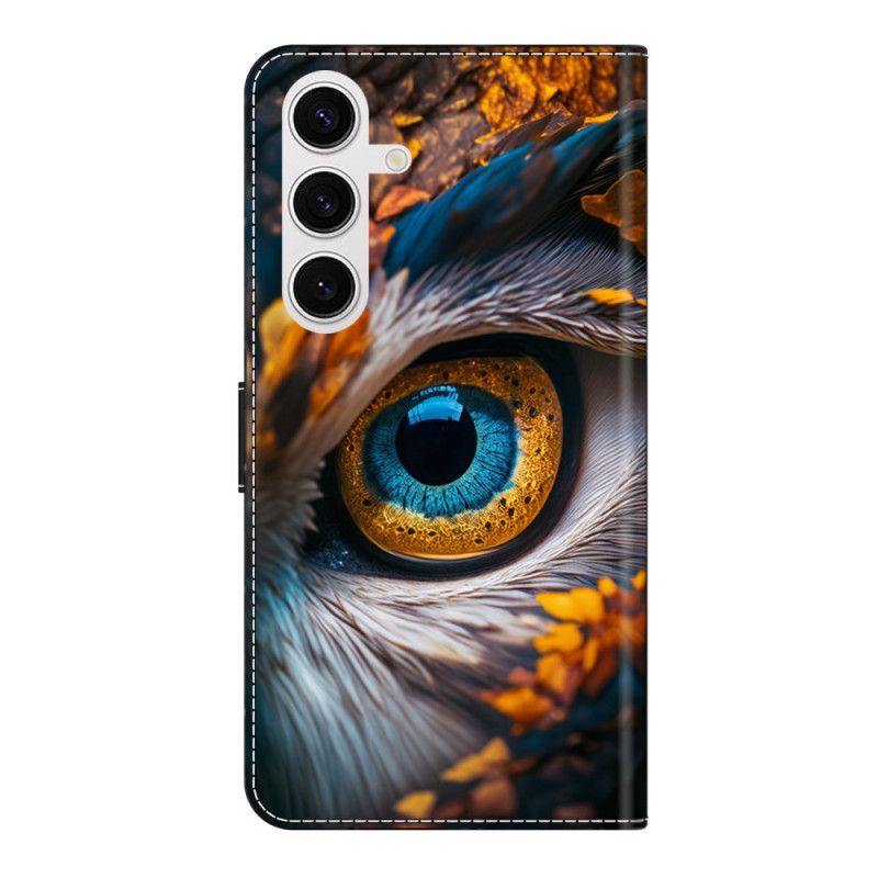 Folio Deksel Samsung Galaxy S26 Plus Blå Øynemønster