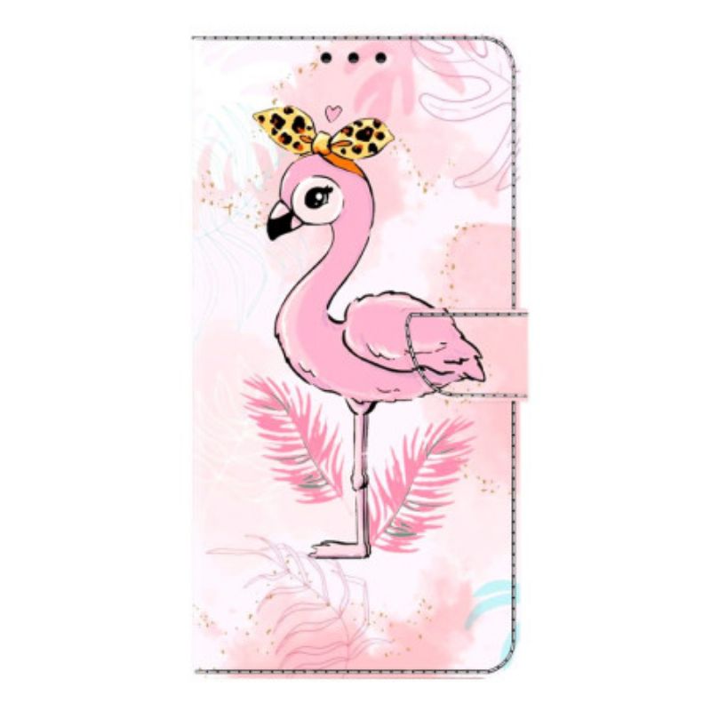 Folio Deksel Samsung Galaxy S26 Plus Rosa Fuglemotiv Beskyttelse Deksel