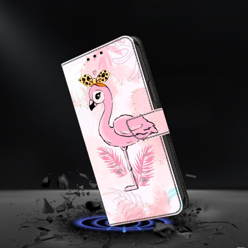 Folio Deksel Samsung Galaxy S26 Plus Rosa Fuglemotiv Beskyttelse Deksel