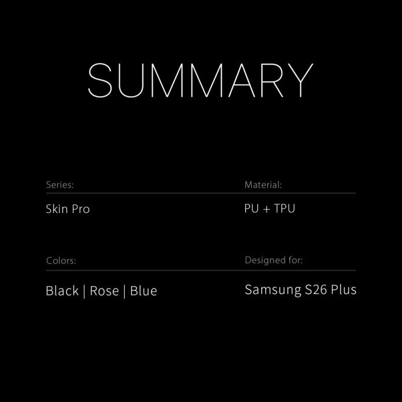 Folio Deksel Samsung Galaxy S26 Plus Skin Pro-serien Dux Ducis