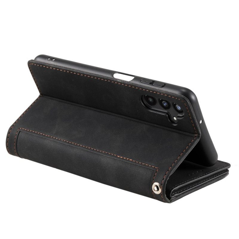 Lærdeksel Folio Deksel Samsung Galaxy S26 Plus 9 Kortspor Og Glidelås