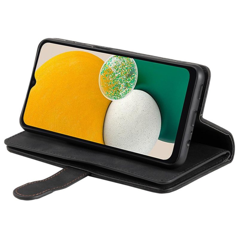 Lærdeksel Folio Deksel Samsung Galaxy S26 Plus 9 Kortspor Og Glidelås