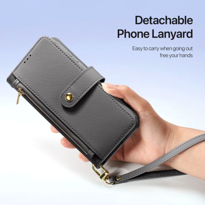 Lærdeksel Folio Deksel Samsung Galaxy S26 Plus Mobildeksel Avtakbart Deksel Lawa-serien Dux Ducis