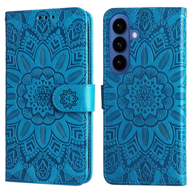 Lærdeksel Folio Deksel Samsung Galaxy S26 Plus Mobildeksel Mandala