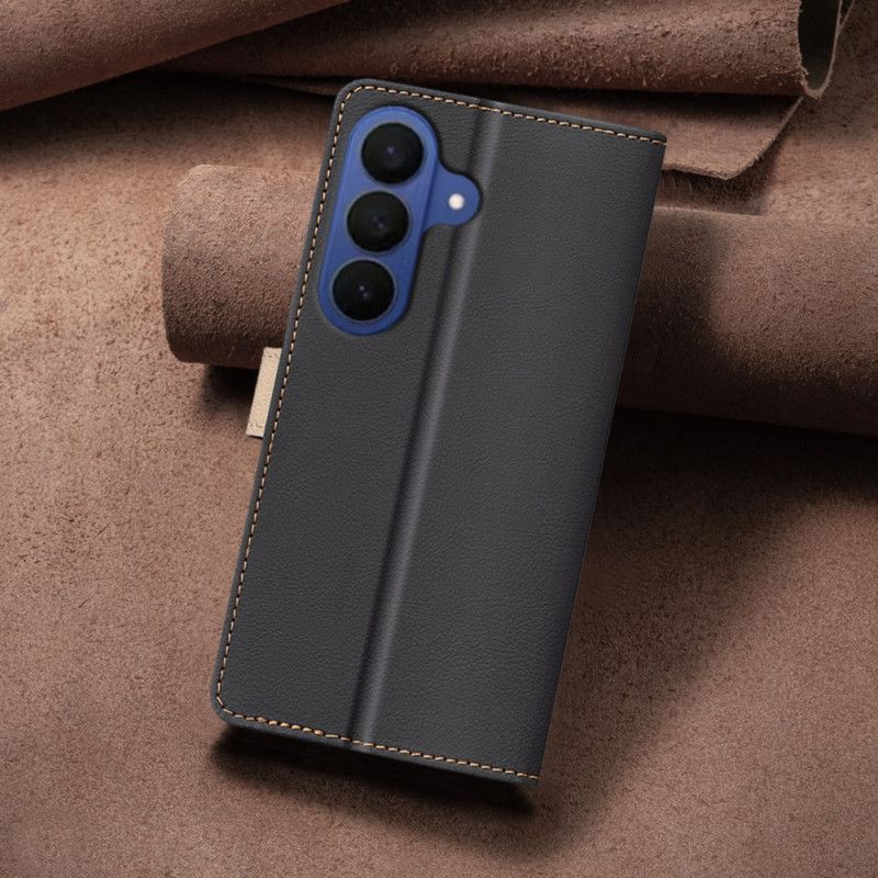 Lærdeksel Folio Deksel Samsung Galaxy S26 Plus Mobildeksel Tofarget Binfen Farge