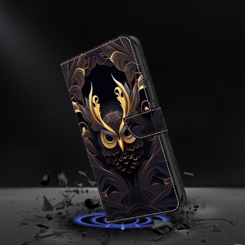 Lærdeksel Folio Deksel Samsung Galaxy S26 Plus Uglemotiv