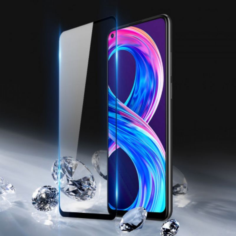 Black Edge Tempered Glass Screen Protector Realme 8 / 8 Pro