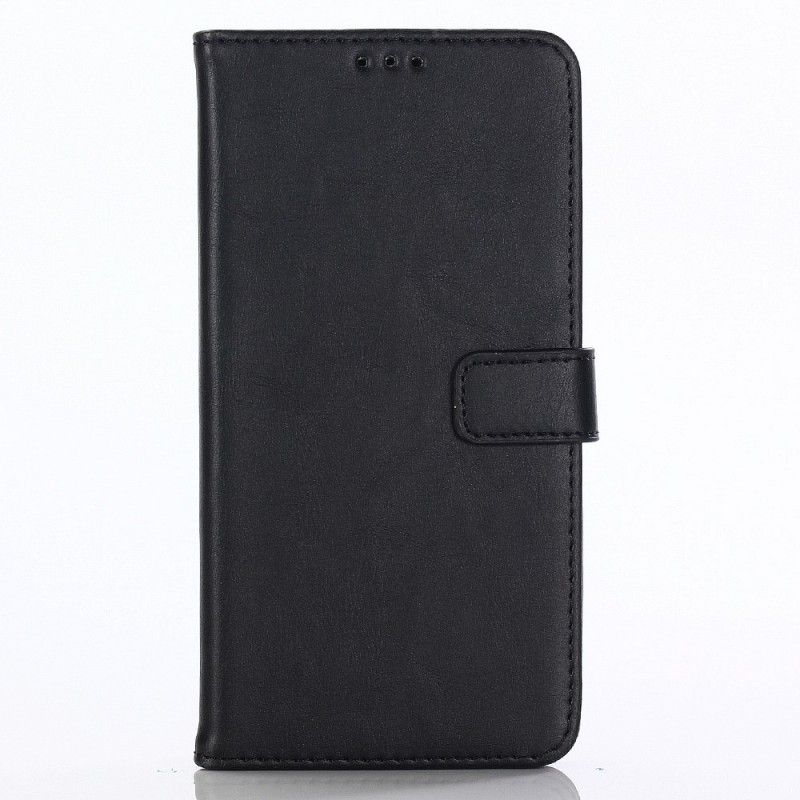 Lærdeksel Folio Deksel Asus ZenFone 5 / 5Z Svart Retro Kunstlær