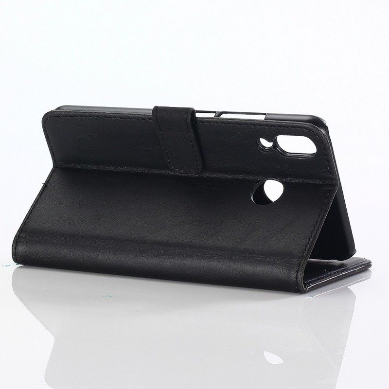 Lærdeksel Folio Deksel Asus ZenFone 5 / 5Z Svart Retro Kunstlær