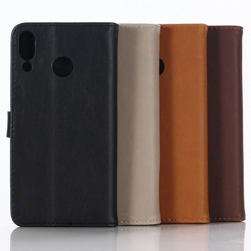 Lærdeksel Folio Deksel Asus ZenFone 5 / 5Z Svart Retro Kunstlær