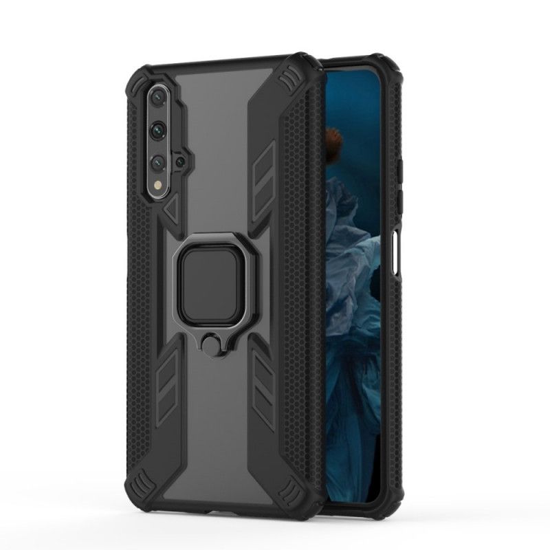 Deksel Huawei Nova 5T Svart Mobildeksel Premium Ring