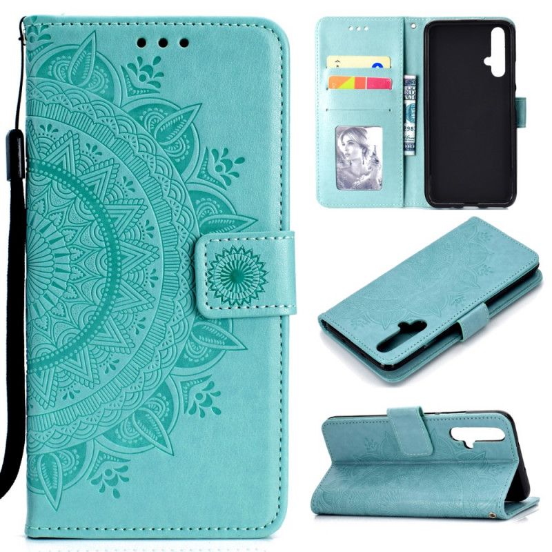 Folio Deksel for Huawei Nova 5T Grå Solmandala
