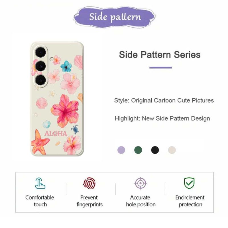 Deksel Samsung Galaxy S25 Fe Blomstersilikon