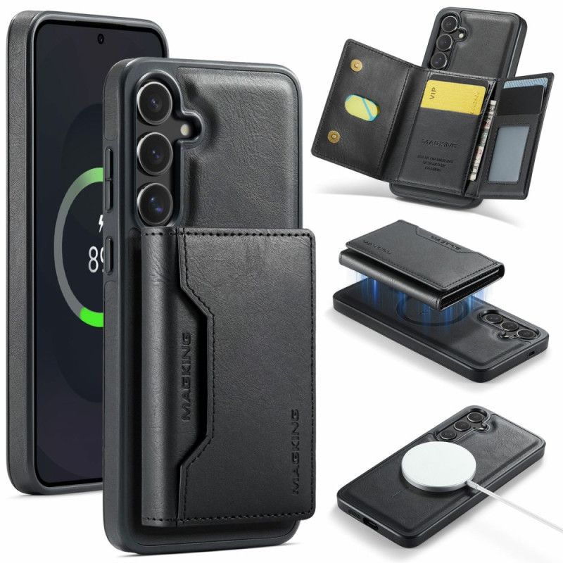 Deksel Samsung Galaxy S25 Fe Magsafe-kompatibel Magking Avtakbar Lommebok