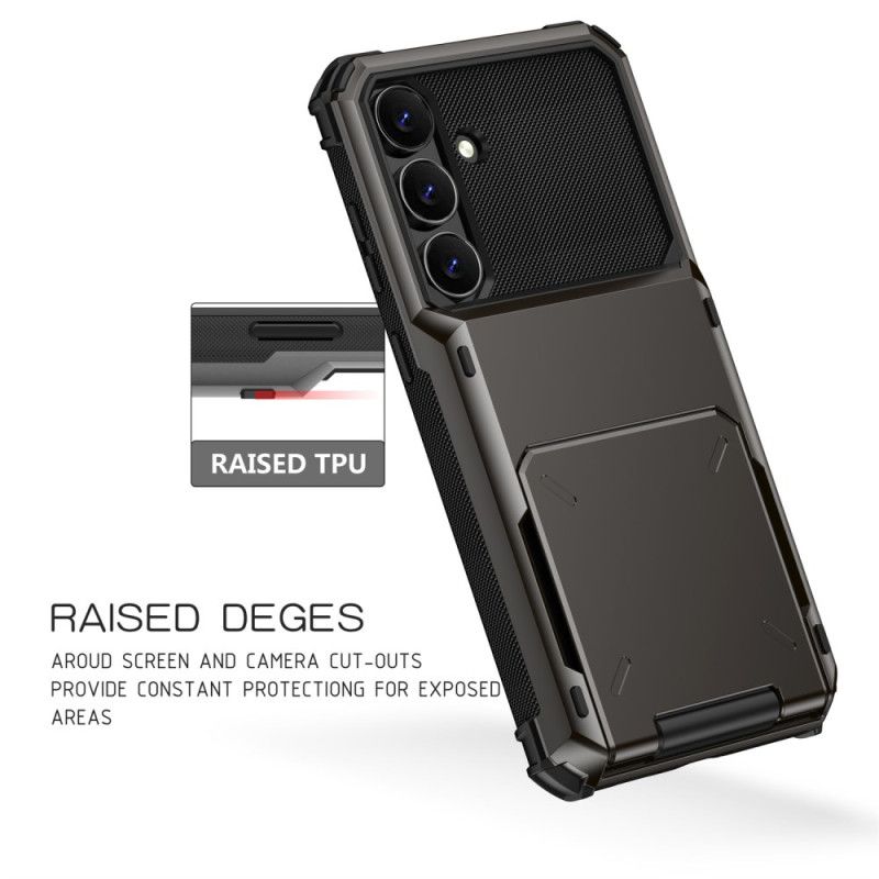 Deksel Samsung Galaxy S25 Fe Mobildeksel Kortholder Med Vippefunksjon