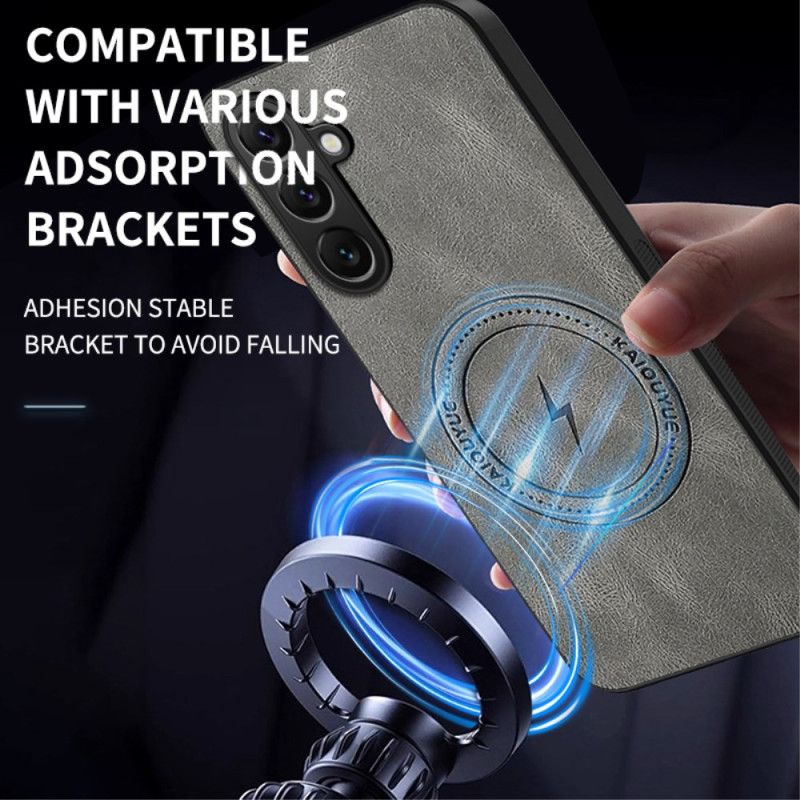 Deksel Til Samsung Galaxy S25 Fe Magsafe Nappa-skinneffekt