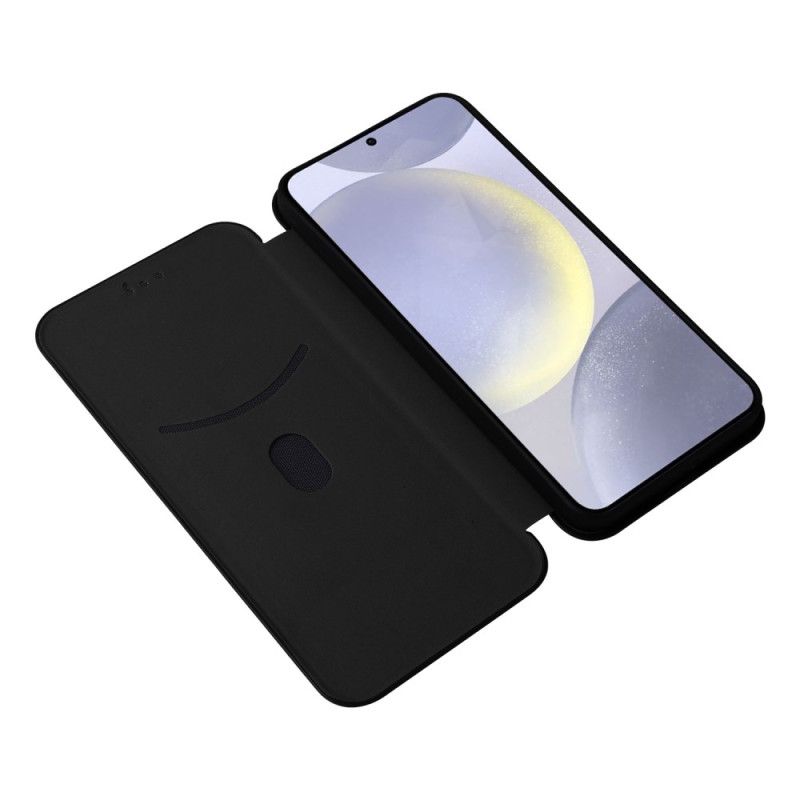 Folio Deksel Lær Samsung Galaxy S25 Fe Mobildeksel Karbonfiber