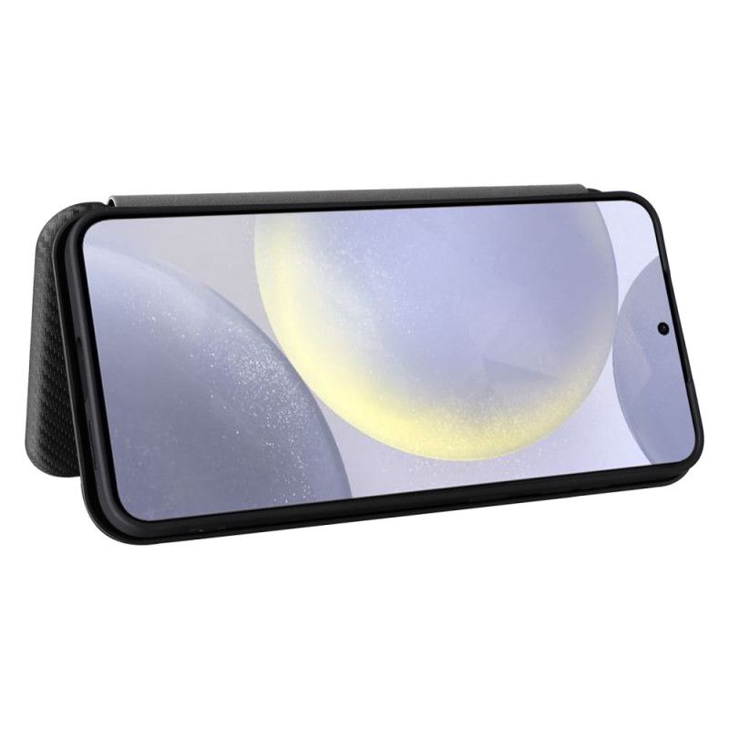 Folio Deksel Lær Samsung Galaxy S25 Fe Mobildeksel Karbonfiber