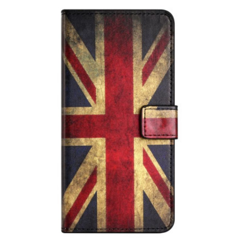 Folio Deksel Samsung Galaxy S25 Fe Britisk Vintageflagg Beskyttelse Deksel