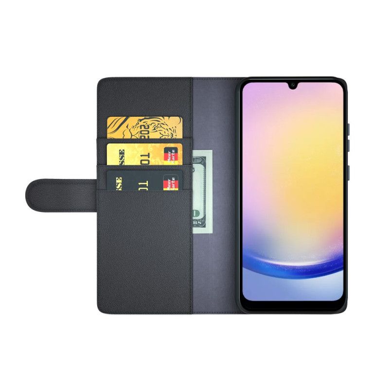 Folio Deksel Samsung Galaxy S25 Fe Ekte Skinn