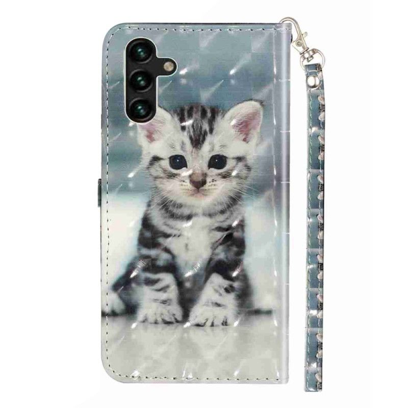 Folio Deksel Samsung Galaxy S25 Fe Kattunge Med Snor