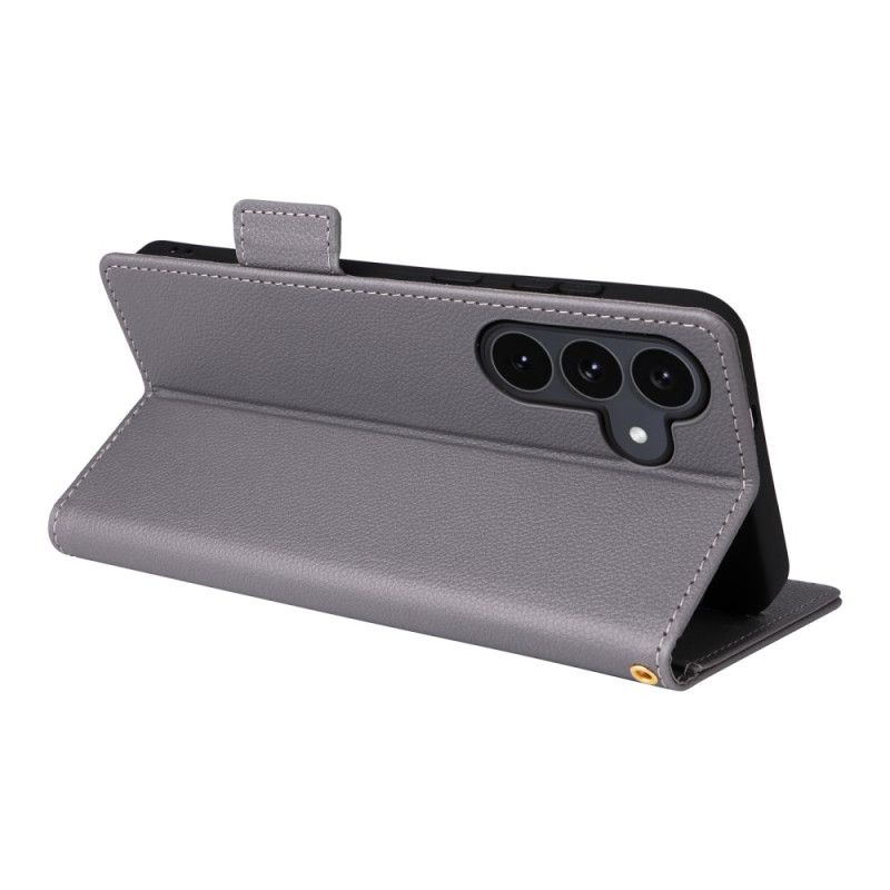 Folio Deksel Samsung Galaxy S25 Fe Klassisk Lommebok Med Stropp Beskyttelse Deksel