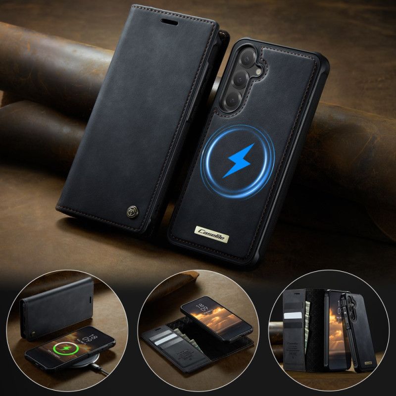 Folio Deksel Samsung Galaxy S25 Fe Lommebok Med Avtakbart Etui Rfid Beskyttelse Deksel