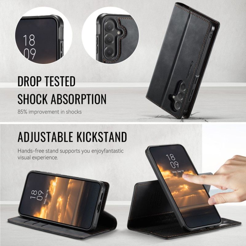 Folio Deksel Samsung Galaxy S25 Fe Lommebok Med Avtakbart Etui Rfid Beskyttelse Deksel