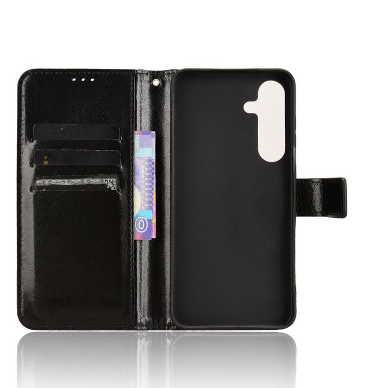 Folio Deksel Samsung Galaxy S25 Fe Prangende Kunstskinn