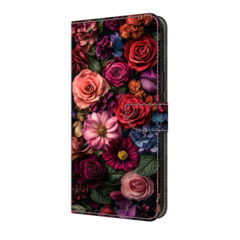 Folio Deksel Til Samsung Galaxy S25 Fe Blomster