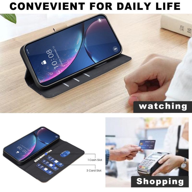 Folio Deksel Til Samsung Galaxy S25 Fe Blomsterprint Binfen-farge