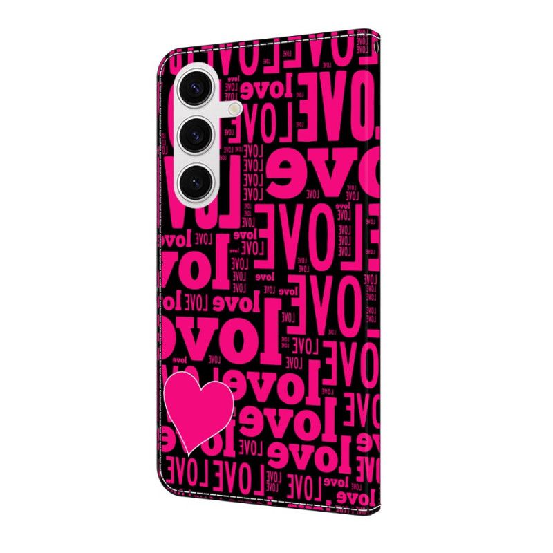 Folio Deksel Til Samsung Galaxy S25 Fe Kjærlighet