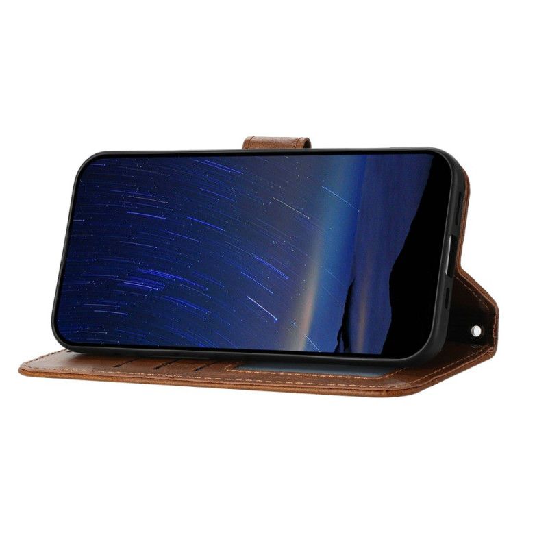 Lærdeksel Folio Deksel Samsung Galaxy S25 Fe Vintage Lommebok